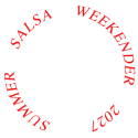 Summer salsa weekender 2025 spin logo red